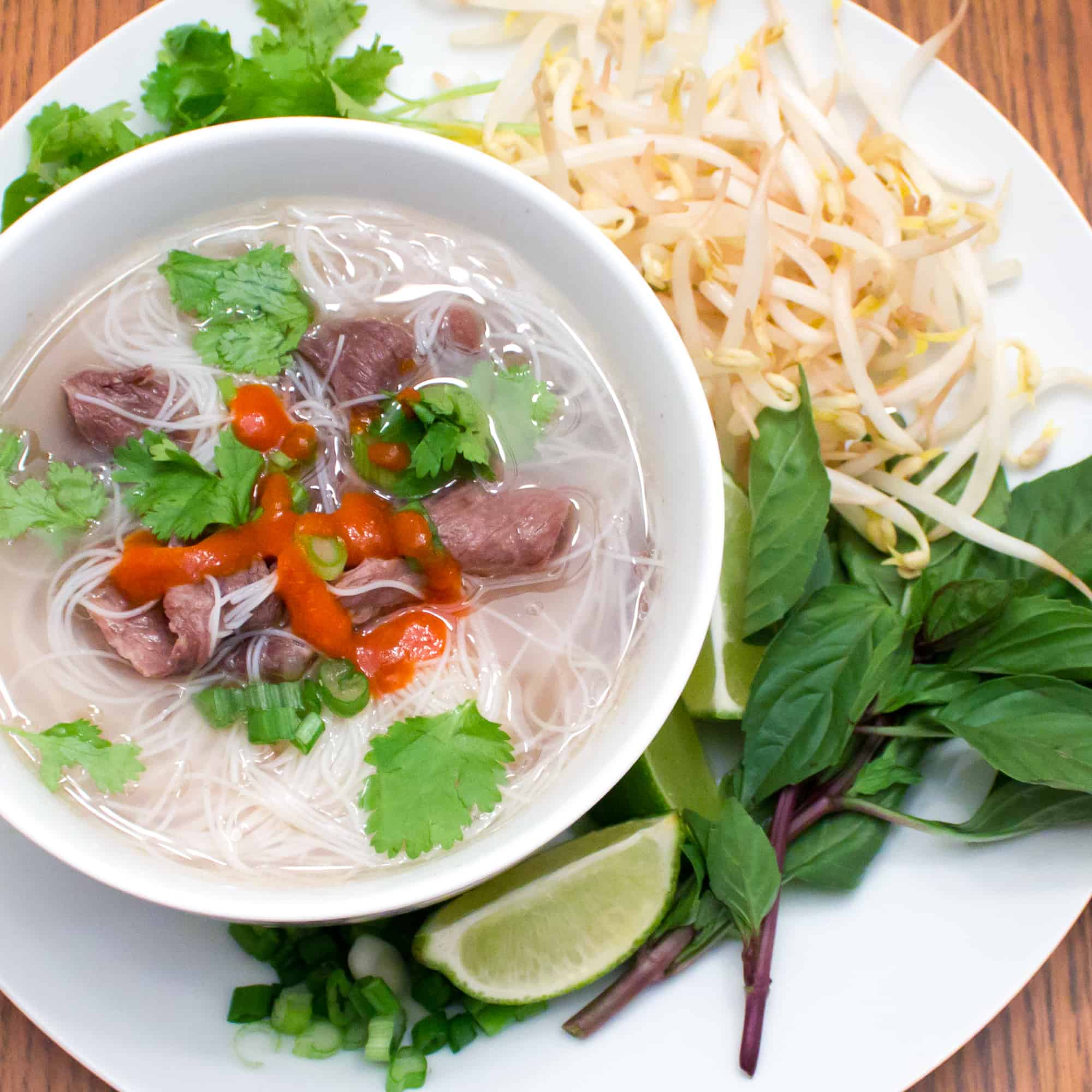 Beef Pho Vietnamese Soup Recipe - Pho Bo - The Black Peppercorn