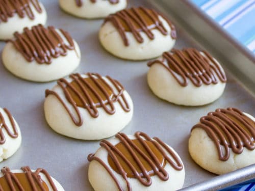 Dulce de Leche Shortbread Thumbprint Cookies