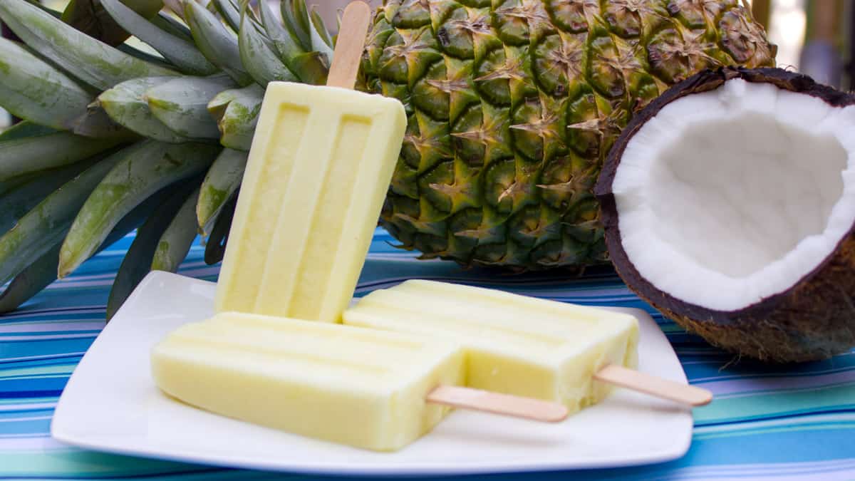 Pina Colada Dog Popsicles Recipe (2 Ingredients Only!)