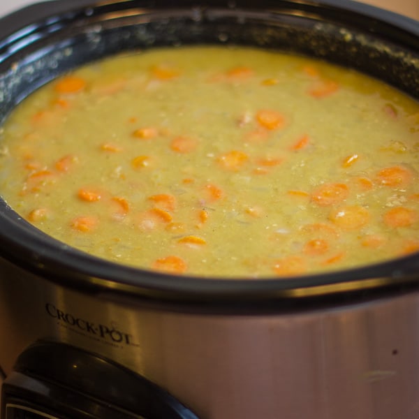 Crock Pot Split Pea Soup Recipe - Homemade with Ham