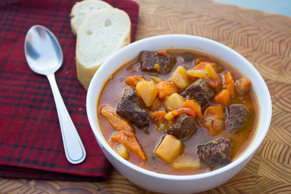 Slow Cooker Beef Stew with Smoked Stewing Beef