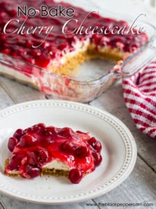 No Bake Cherry Cheesecake Recipe