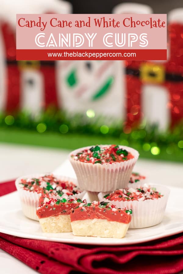 Candy Cane White Chocolate Candy Cups Christmas Recipe