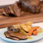 Tender Well Done Roast Beef And Vegetables - Oven Roasted