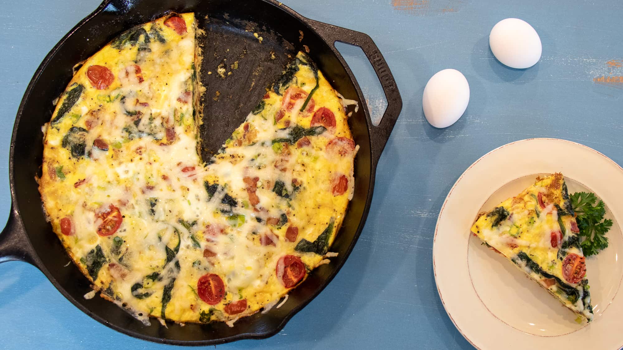 Bacon and Spinach Frittata Recipe