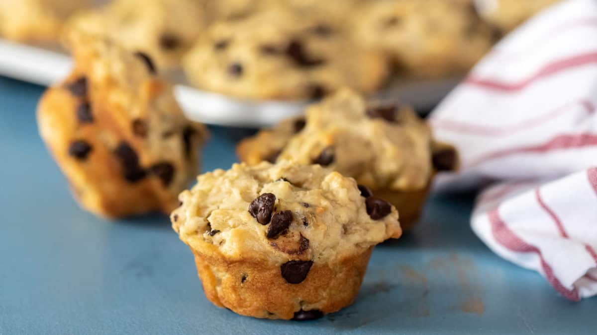 Chocolate Chip Leftover Oatmeal Muffins Recipe - The Black Peppercorn