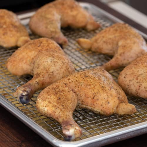 The Best Baked Chicken Leg Quarters Recipe The Black Peppercorn