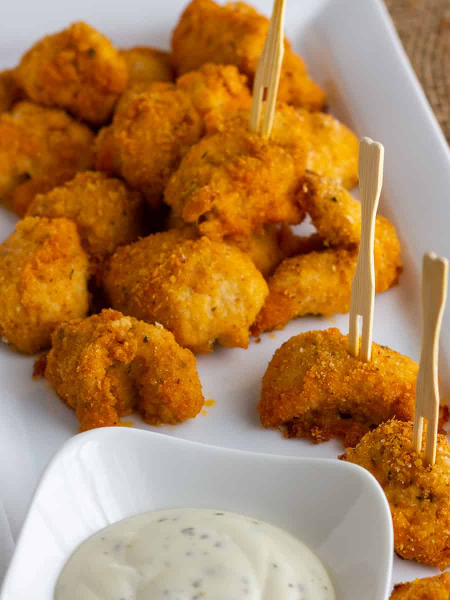 Baked Buffalo Chicken Nuggets - The Black Peppercorn