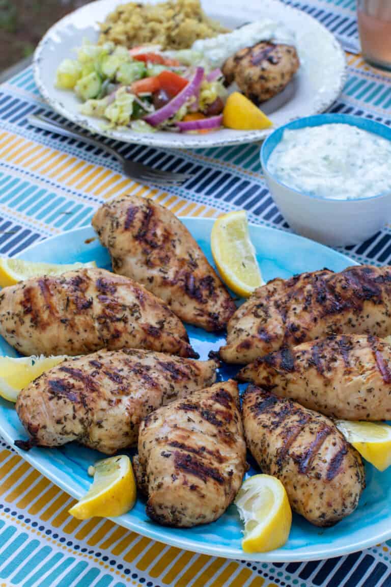 Greek Marinade Recipe for Grilled Chicken or Souvlaki