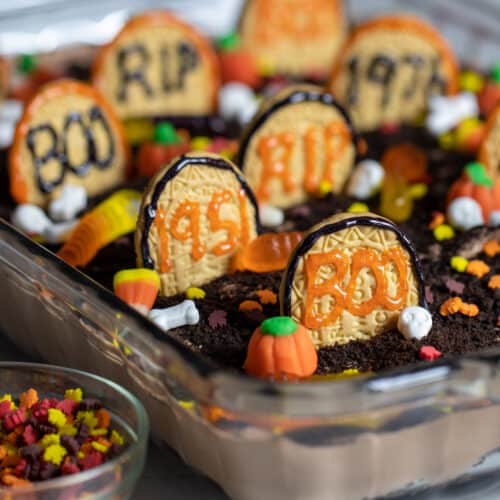 Halloween Graveyard Dessert - The Black Peppercorn - Recipe