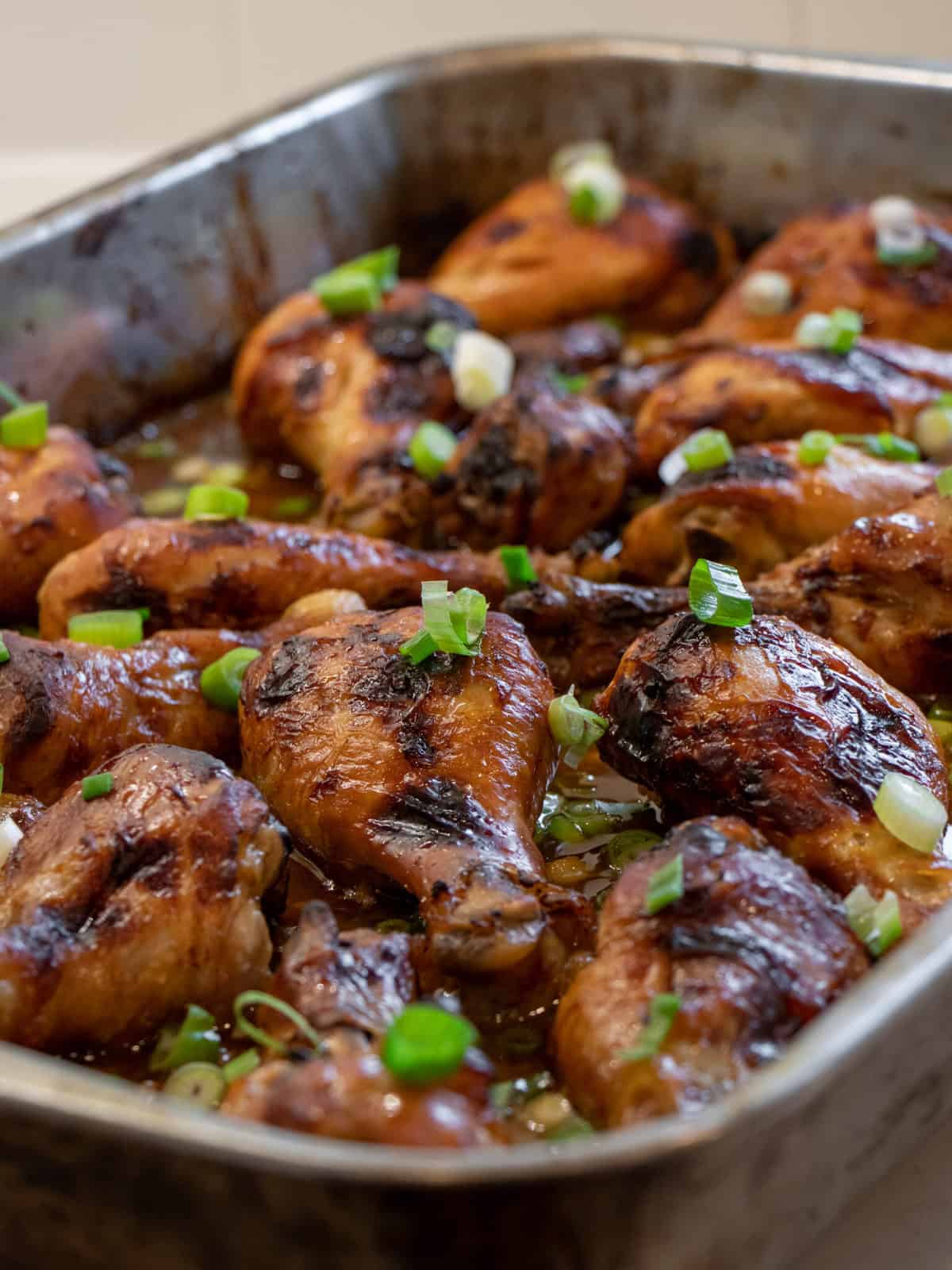 Baked Chicken Drumsticks with Honey Garlic Sauce Recipe