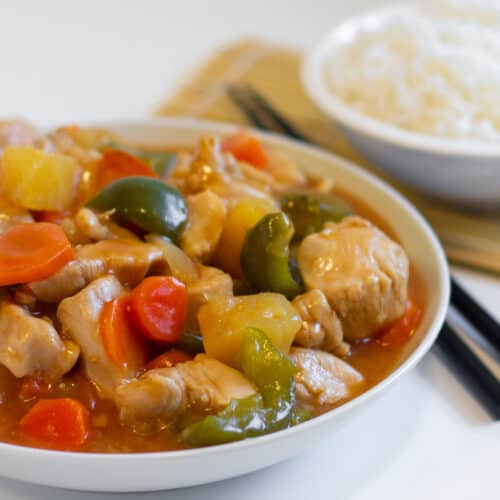 Sweet and Sour Chicken Stir Fry - Homemade Recipe